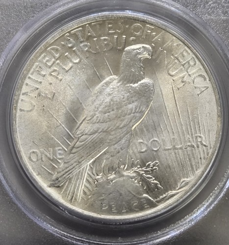 1922 Silver Peace Dollar OGH PCGS MS 64 $1 - Picture 4 of 4