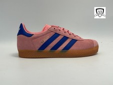 adidas Gazelle C Children Size 2 Orange / Blue Gum Walking Shoes ID6556