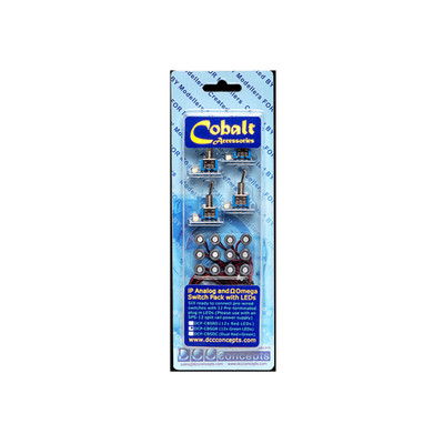 DCC Concepts DCP-CBSDC Cobalt iP Analog Omega Switch Pack mit LEDs (ROT & GRÜN)