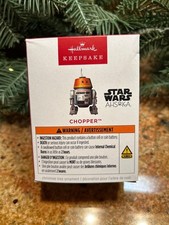 2025 HALLMARK - CHOPPER - AHSOKA - STAR WARS -MAGIC SOUND KEEPSAKE ORNAMENT HTF