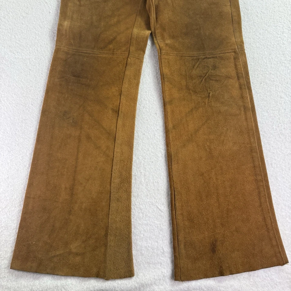 Pantalones de rodeo hippie vintage de gamuza años 60-70 Levi Big E con fondo de campana talla 32x31 Foto 4 de 4