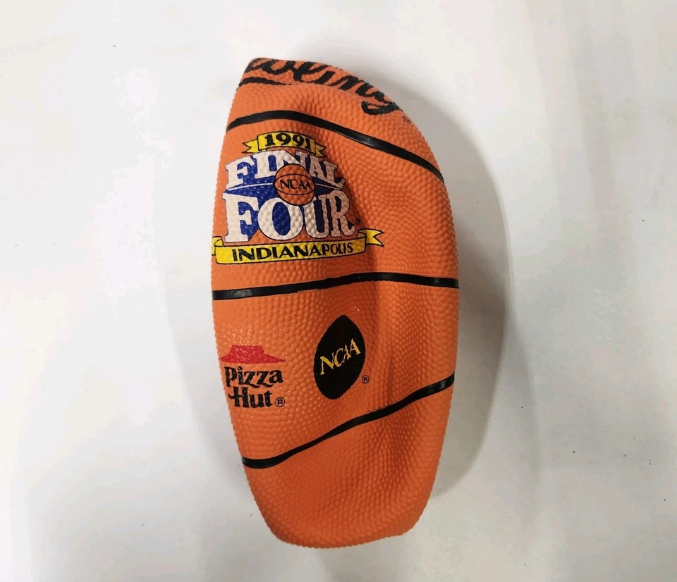 Tres pelotas de baloncesto raras Pizza Hut de colección NCAA 1991 Indianápolis Final Four de 7 pulgadas Foto 2 de 4