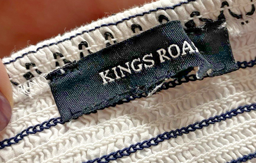 Maxi abito Kings Road taglia XL donna bianco corpetto fumé cottagecore morbido ragazza - Foto 10 di 13