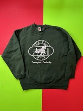 Vintage 90s Horse Stallion Sweatshirt Large Crewneck Nature Red Mile Kentucky
