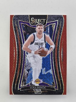 2024-25 Panini Select - Mezzanine Luka Dončić #347 Red Mojo Prizm /20