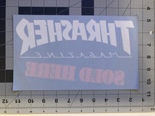 Thrasher Magazine Vintage Skateboard Shop Window Sticker Sold Here Dealer Large