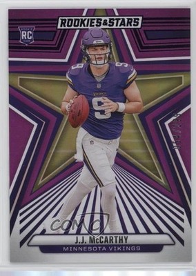 2024 Panini Rookies & Stars Rookies Purple 54/299 JJ McCarthy #135 RC 1j2