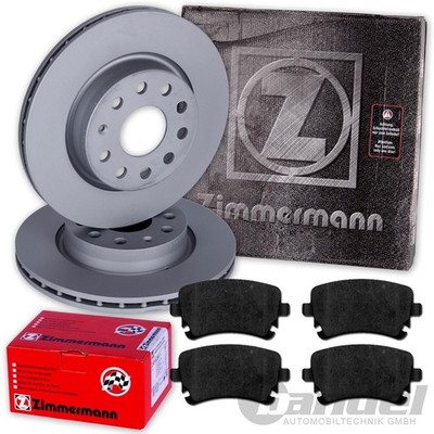 ZIMMERMANN BREMSSCHEIBEN 330mm + BELÄGE HINTEN für AUDI A6 Allroad C6 4FH