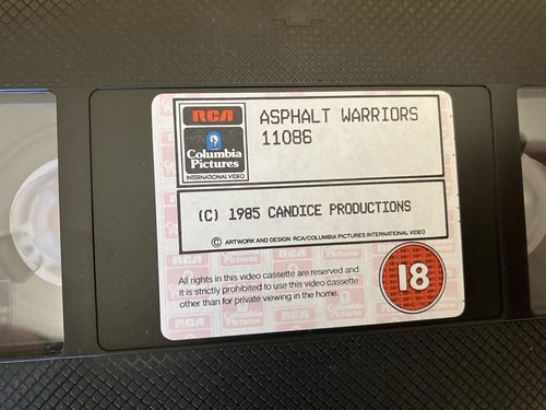 ASPHALT WARRIORS Big Box Ex Rental Cult Action VHS VIDEO 1985 Rare ‘Great cond’ - Imagen 13 de 17