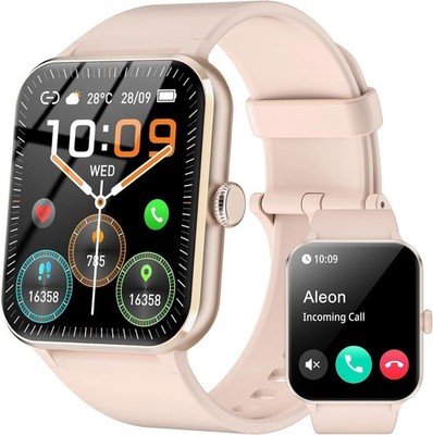 Bluetooth Smartwatch für Damen mit Telefonfunktion Sprachassistent Blutdrucks DE