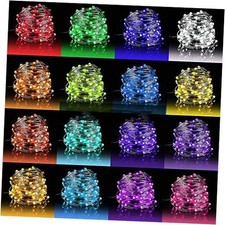 LED Fairy Lights 33FT 100 LEDs 33 ft 100 LEDs 16 RGB Colors Battery USB 