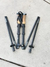 Set of Cascade Mountain Tech  Folding Trekking Poles 110-135CM .. 77A