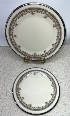 Lenox Lace Point Salad Plate AND Bread Plate USA