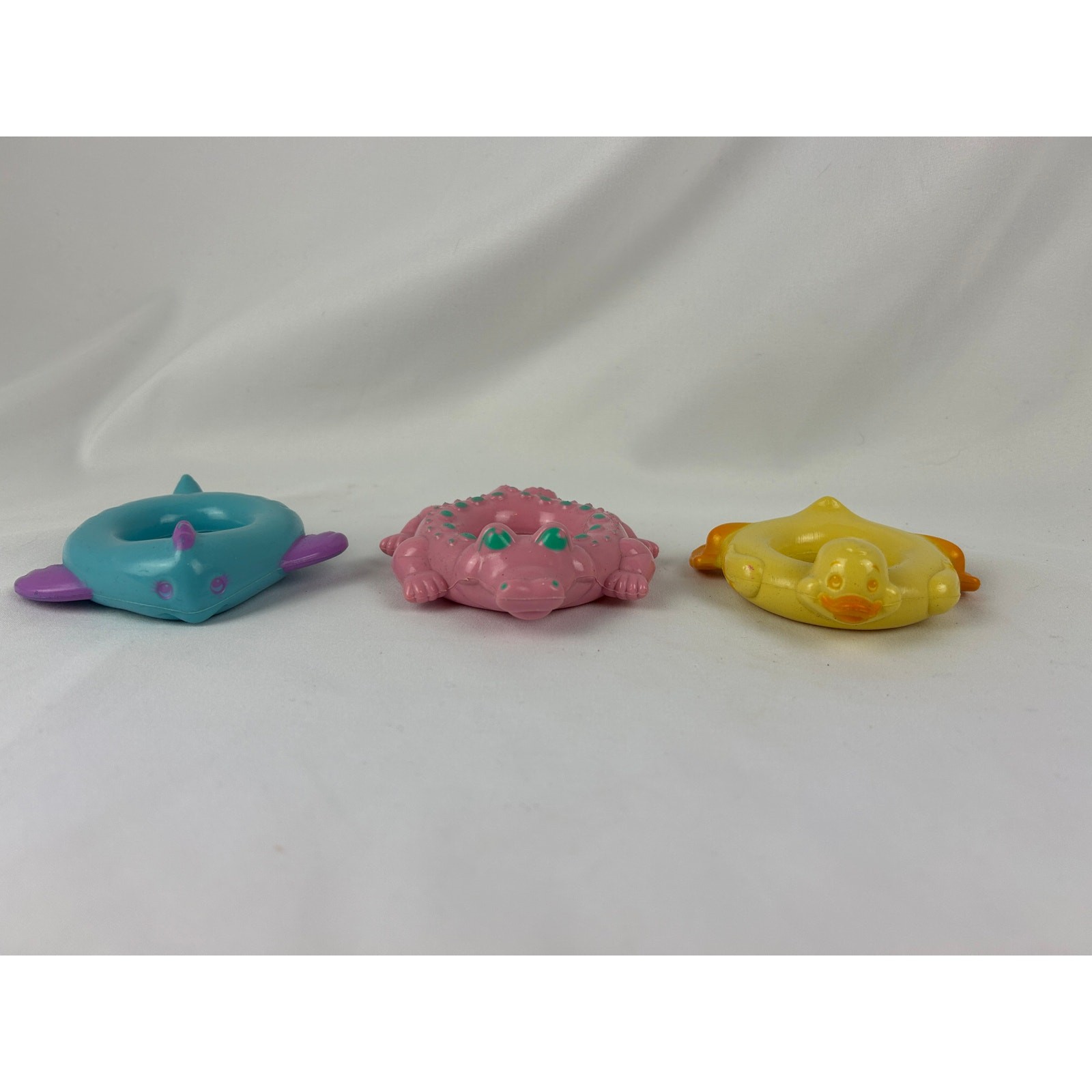 Turtle Alligator Duck Ring Set 1980s