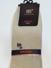 16 Paar RS Harmony Sneaker Socken Gr 52/54 XXL Übergröße Beige Baumwolle Set