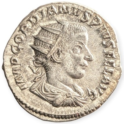 238-244 AD Gordian III Antoninianus PM TRP III COS II PP Roman Empire Silver 16M