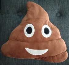 Smiling Poop Emoji Plush Pillow Toy Gag Gift Funny