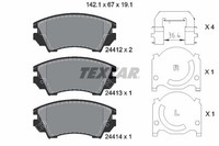 Textar 2441201 Bremsbelagsatz, Scheibenbremse FüR Chevrolet MG Opel Saab
