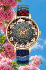 Damen Armbanduhren🌹Damen Quarz Uhr Blau Bunt Damen Schmuck Quarzuhr