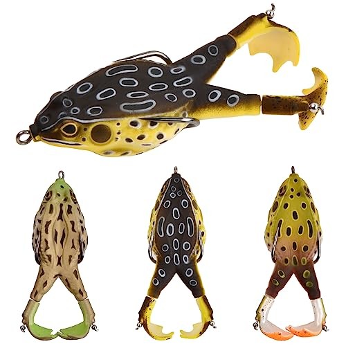 Leurre grenouille souple 9cm anti-herbe pour éviter les accrochages dans les algues