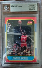 1986-87 Fleer - Michael Jordan #57 Rookie Card BGS Authentic Altered Clean. rookie card picture