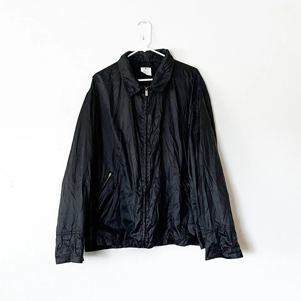 Dolce & Gabbana D&G Ittierre 男式黑色尼龙夹克带盒尺寸 38/52 — 第 2/4 张图片