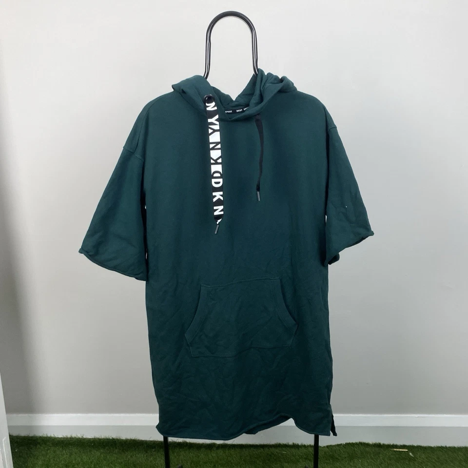 DKNY женщин зеленый толстовка с капюшоном M DKNY Sport повседневный хлопок джемпер толстовка - Изображение 2 из 4