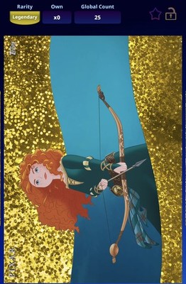 Topps Disney Collect 2025 Leading Ladies S1 Gold Sparkl - Merida DIGITAL 