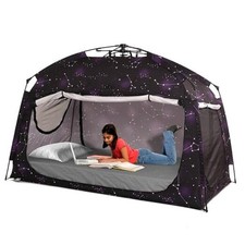 Indoor Instant Privacy Bed Tent for Sleeping,Quick Set-up Bed Full Starry