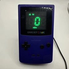 Gameboy Color GPS Speedometer Purple Speedo Jdm Custom USB Powered With Mount