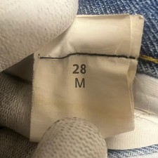 Vintage Denim Hot Pants with Damage Details