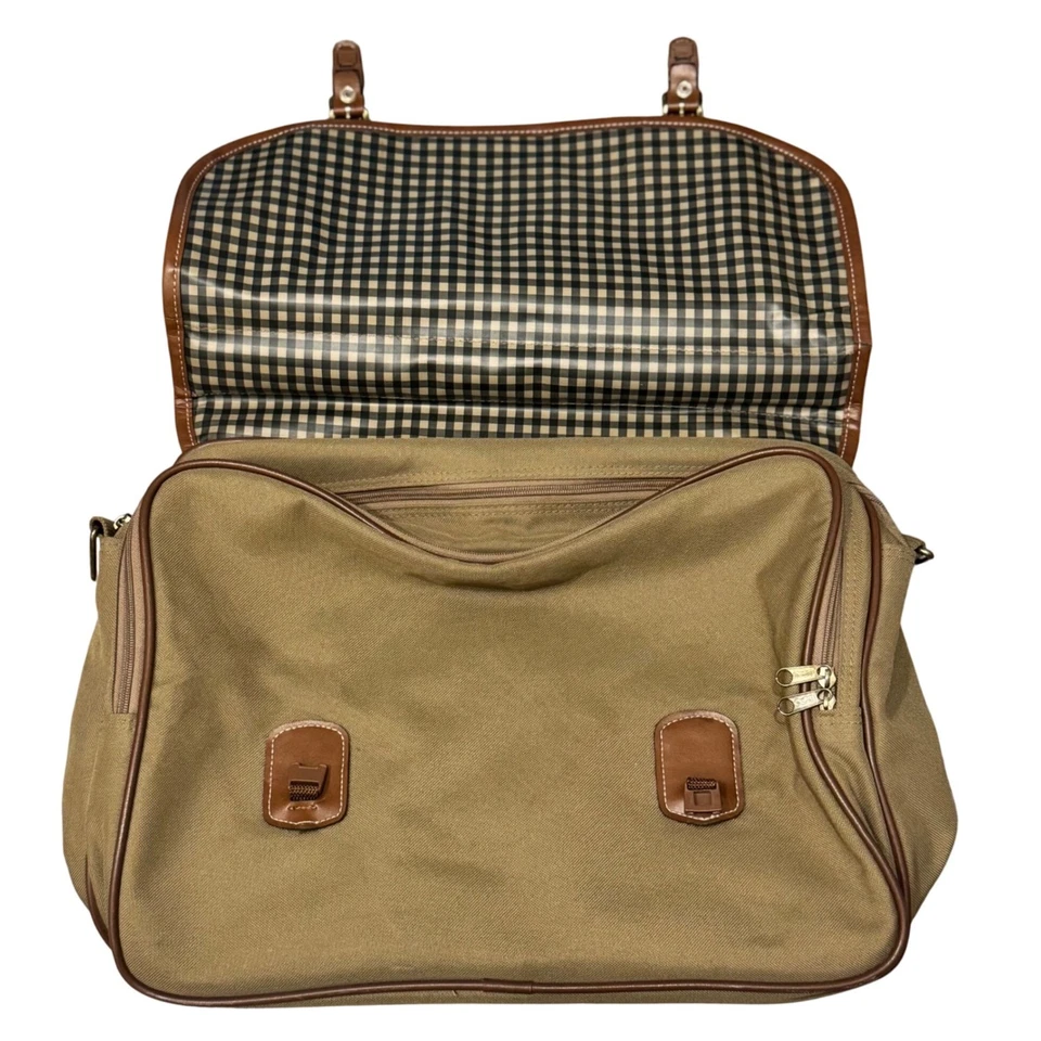 Bolso maletín vintage de lona y cuero UPS Atlantic de los años 80-90 con logotipo de caballito de mar Foto 3 de 4