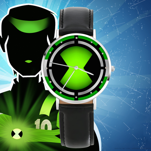Ben 10 Alien Force Omnitrix Engraved Wrist Watch - Picture 13 of 16