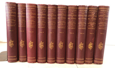 The Literature of All Nations 10 Vol. Julian Hawthorne 1900 E.R. Dumont, ESet-11