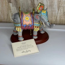 Lenox The Raj Carousel Elephant 24 Karat Gold Limited Edition