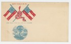 Mr Fancy Cancel UNUSED CSA CIVIL WAR PATRIOTIC DON'T TREAD ON US FLAG & SNAKE D — photo 1