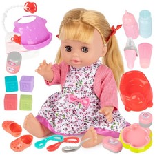 Sprechende Babypuppe MiMi 30 cm mit Zubehör ? Kinderplay Puppe Geschenk