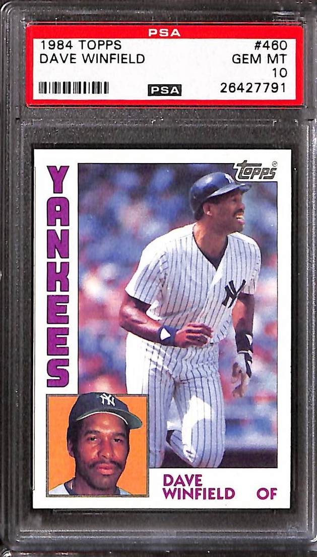 1984 Topps #460 Dave Winfield PSA 10 GEM-MT 26427791