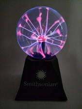 Smithsonian 5" Plasma Electricity Ball Interactive STEM Science Toy, Tested
