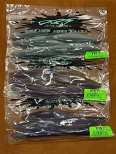 DRT VTS7 3Pack Soft Plastic Lure Set PurpleWinny ElectricShad LakeShad