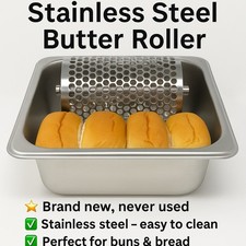 Commercial Stainless Steel Butter Roller Wheel Dispenser   Brand New