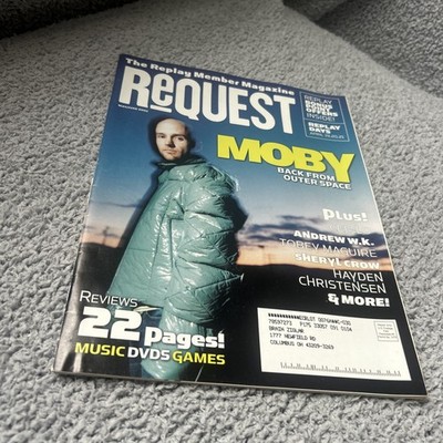 2002 MAY REQUEST MAGAZINE - MOBY FRONT COVER - H 10422