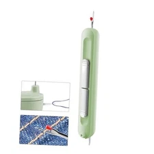 Needle Threaders, 2 in 1 Plug-in Needle Threader Seam Ripper Tool, Green