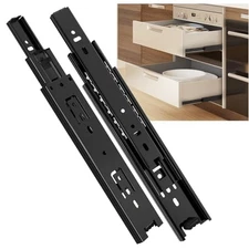1 Pair Full Extension Drawer Slides 8 10 12 14 16 18 20 22 24 Inch 100 lb Loa...