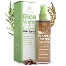 Tree of Life Beauty Rice Water Hair Spray Rosemary Water Spray for Hair Growth (