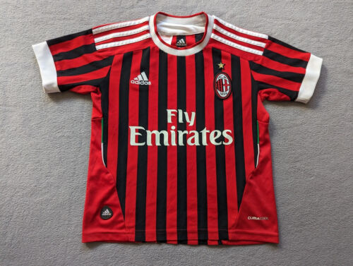 AC Milan Home Shirt 2011 2012 adidas Boys Size XS V13451 - Picture 1 of 21