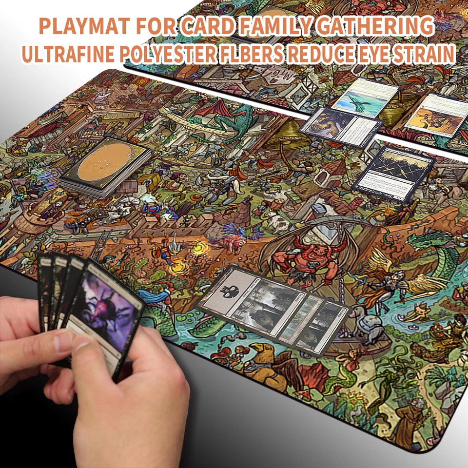 Magic The Gathering Playmat - Brettspiel MTG Playmat WHERE'S FBLTHP Größe 60X35 - Bild 2 von 4