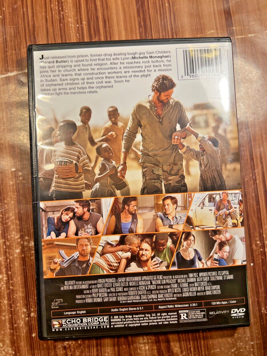 Machine Gun Preacher DVD 2011 Widescreen Gerard Butler Michelle