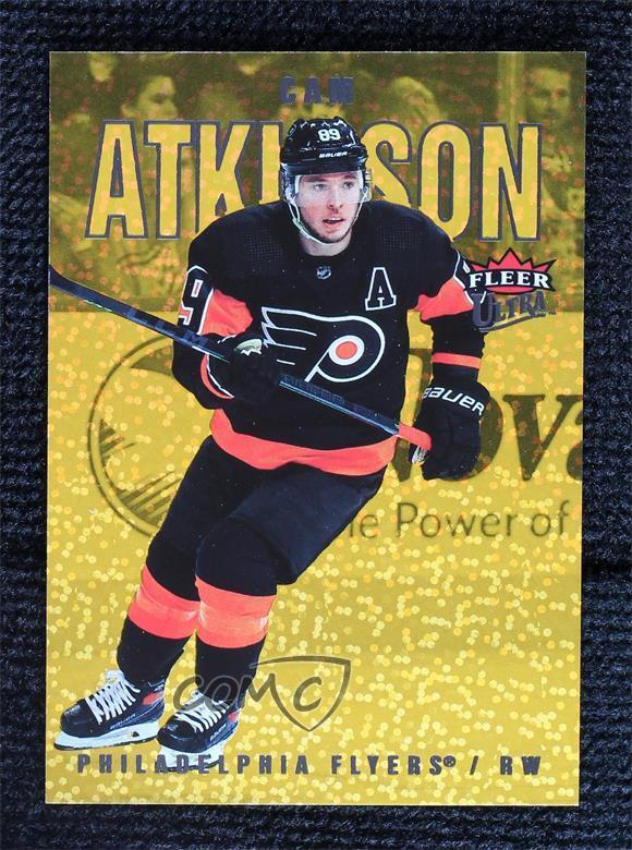 2021-22 Upper Deck Fleer Ultra Gold Speckled Rainbow Foil Cam Atkinson #38