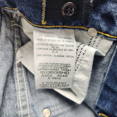 Wrangler Jeans Boys 9 Regular Blue Straight Leg StoneWash Denim Adjustable Waist - Picture 8 of 11